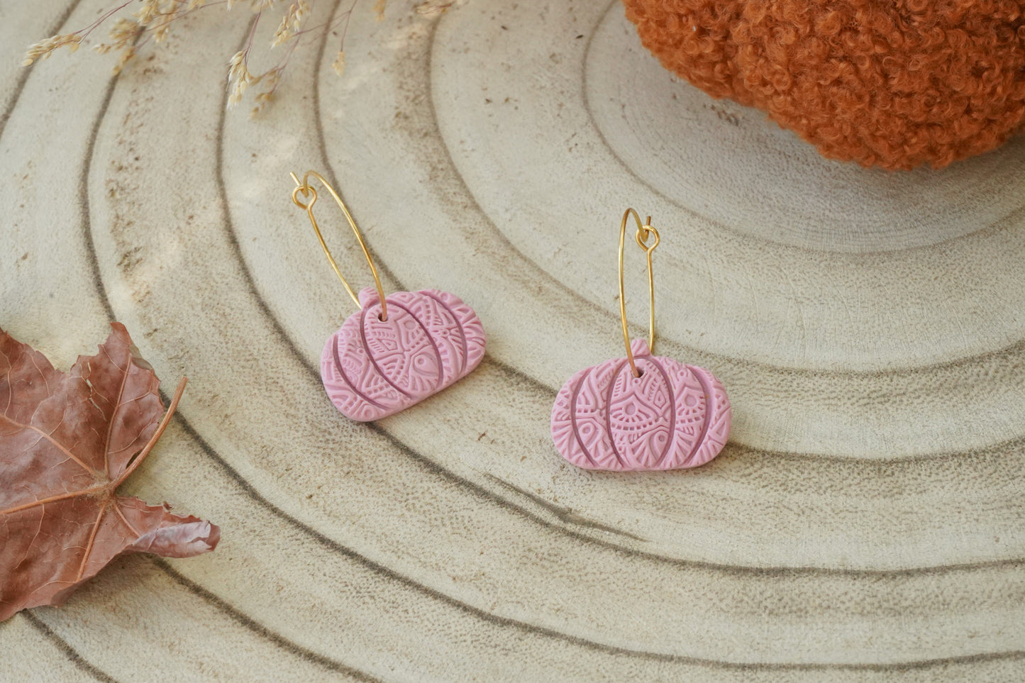 Pendientes CALABAZAS (mandala) | TESOROS DE OTOÑO 🐿️