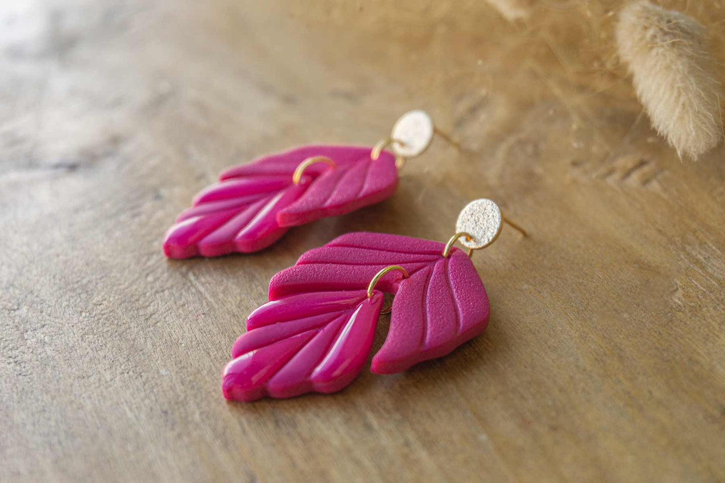 Pendientes AFRODITA (color fucsia)