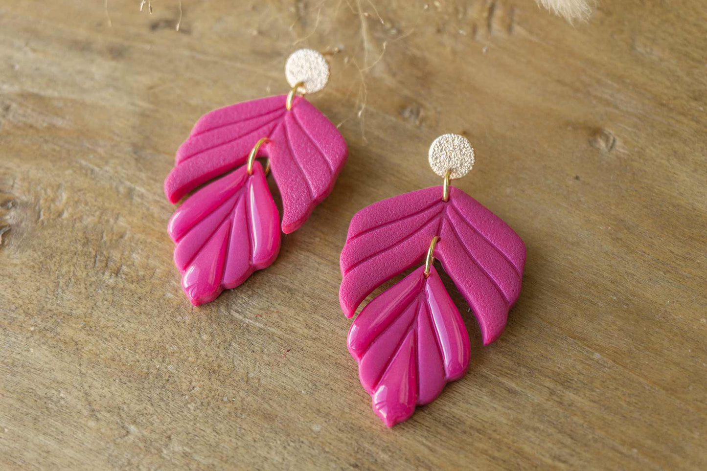 Pendientes AFRODITA (color fucsia)