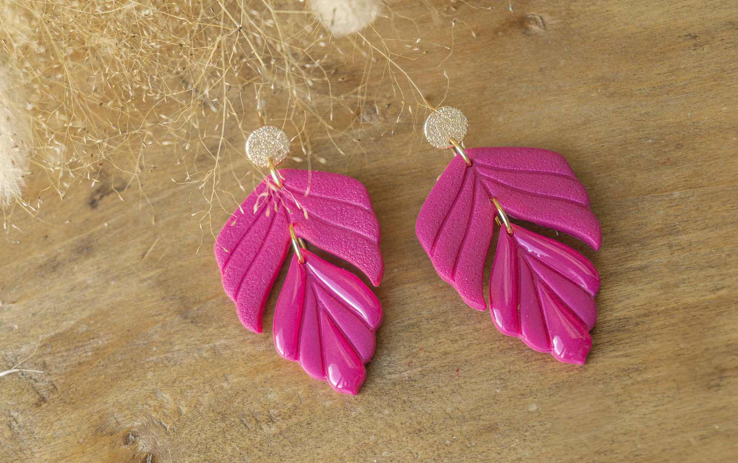 Pendientes AFRODITA (color fucsia)