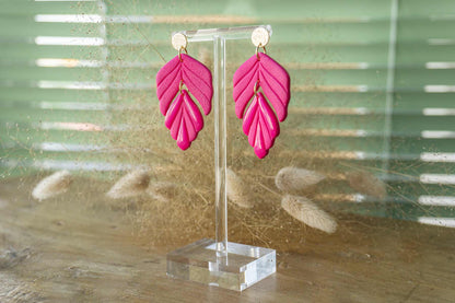 Pendientes AFRODITA (color fucsia)