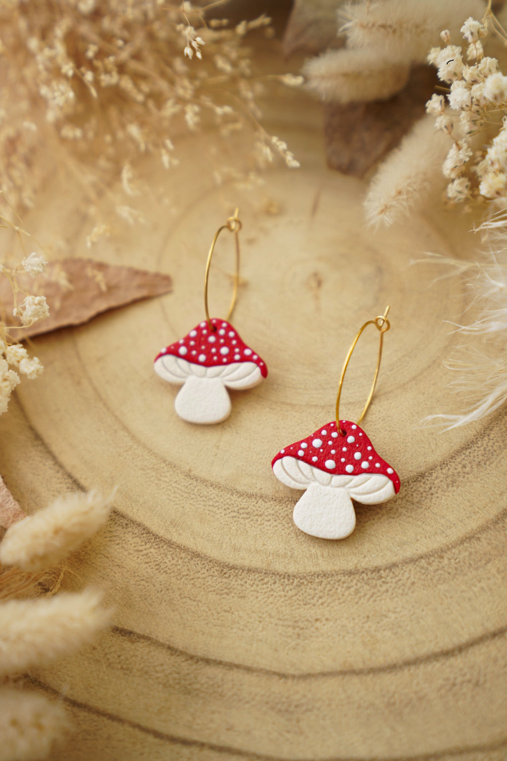 Pendientes Setas AMANITA MUSCARIA (aro) | Colección Bosque Encantado