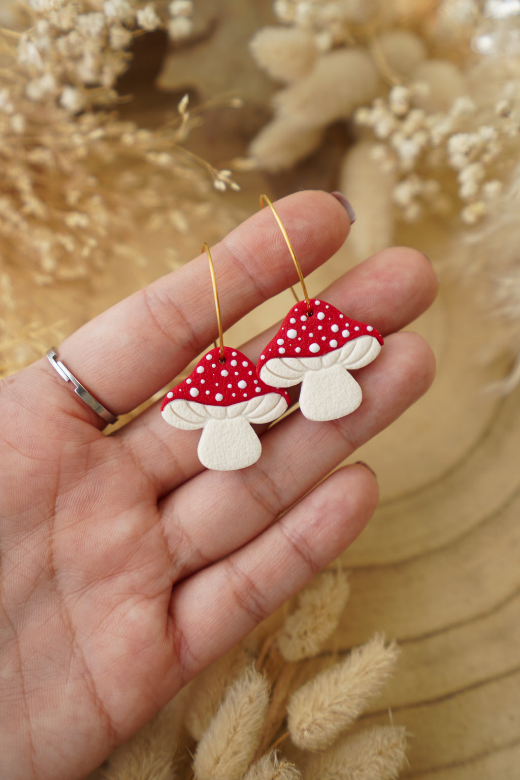 Pendientes Setas AMANITA MUSCARIA (aro) | Colección Bosque Encantado