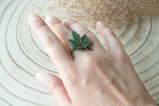 Anillos HOJAS DE ARCE | Colección BOSQUE ENCANTADO 🍂✨