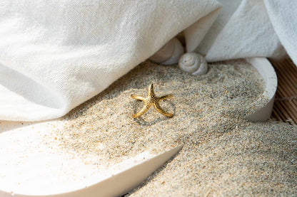 Anillo ABRAZO DE MAR (acero) | Colección MEDITERRÁNEO 🐚