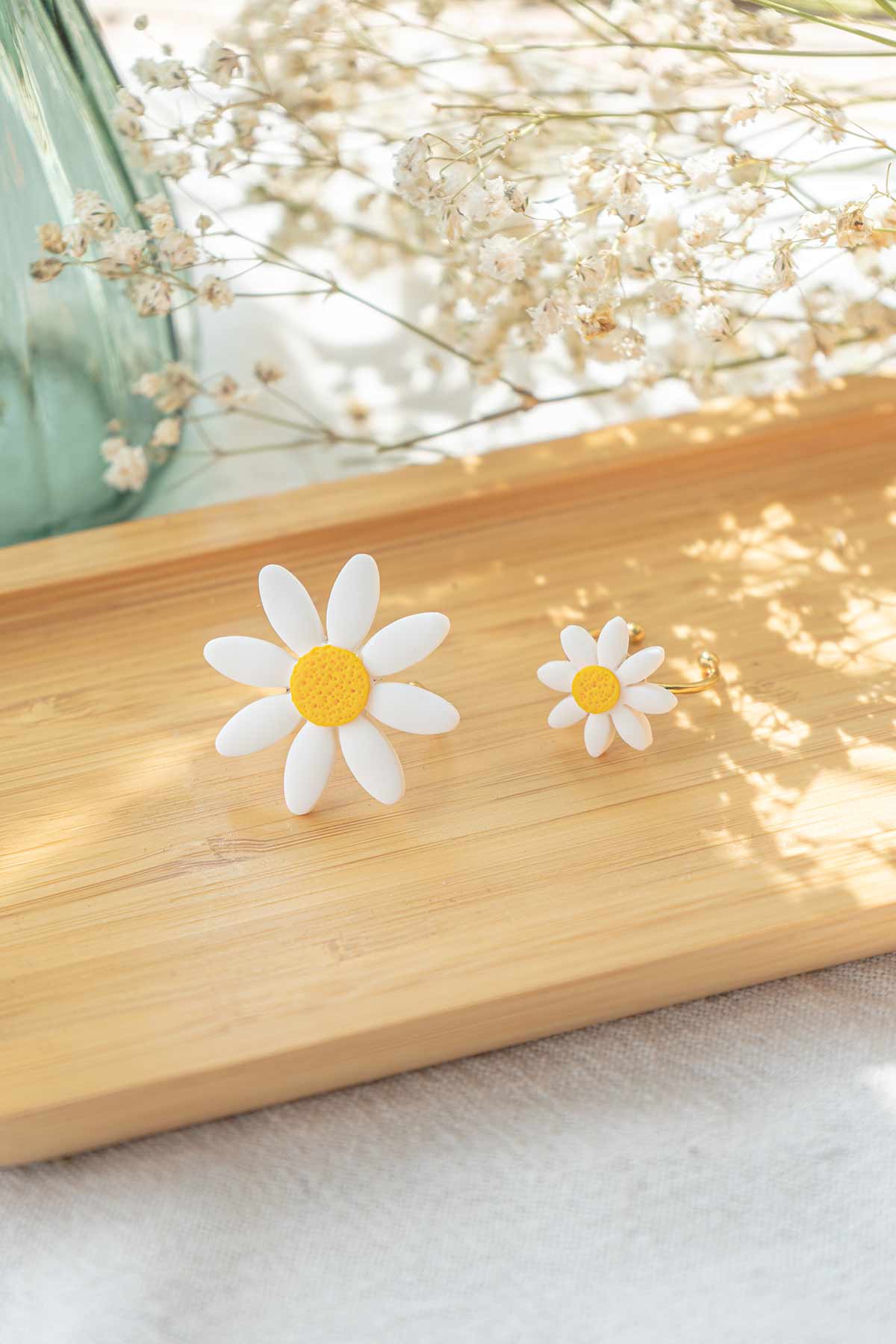 Anillos de margaritas ajustables