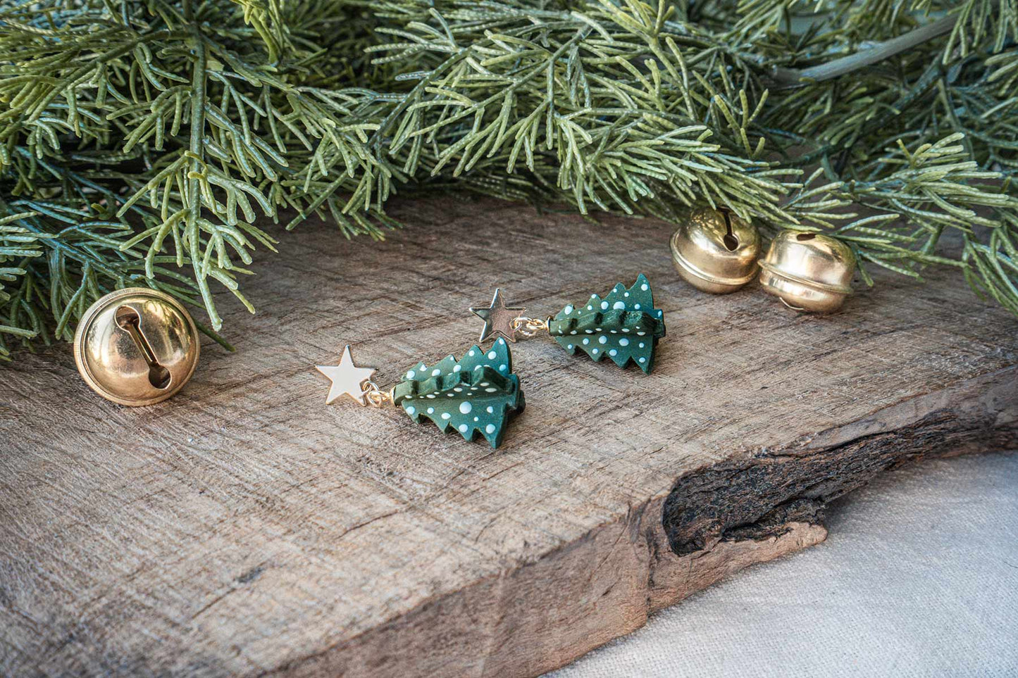 Pendientes ÁRBOL DE ESTRELLAS | Colección CUENTOS DE NAVIDAD