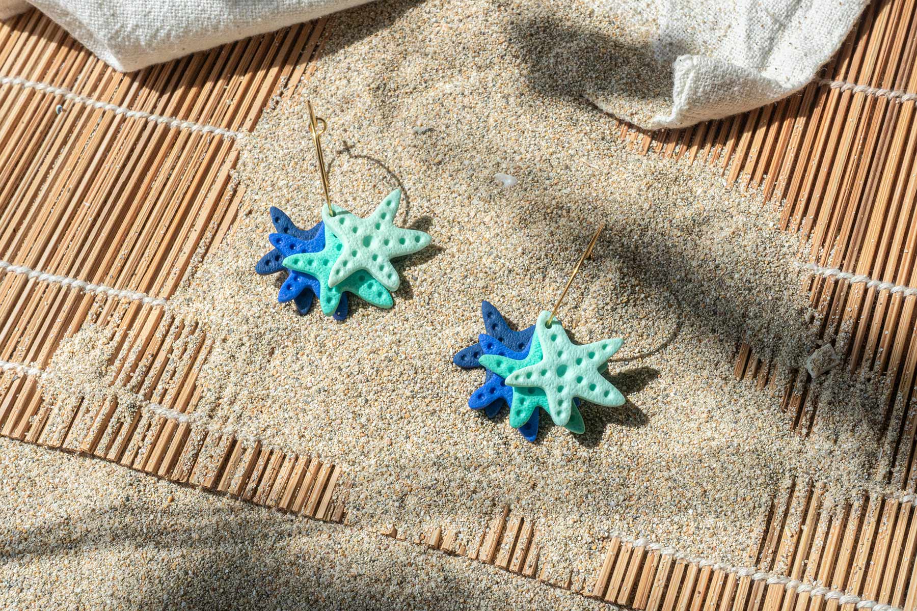 Pendientes CONSTELACIÓN MARINA (estrellas de mar) | Colección TROPICAL 🌺