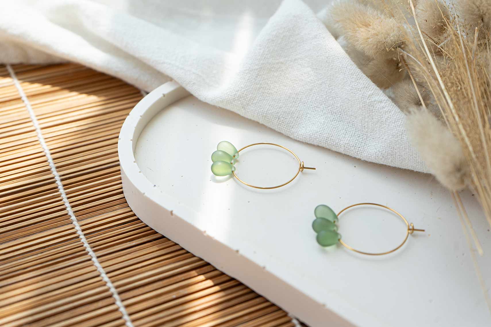 Pendientes aros de cristal checo