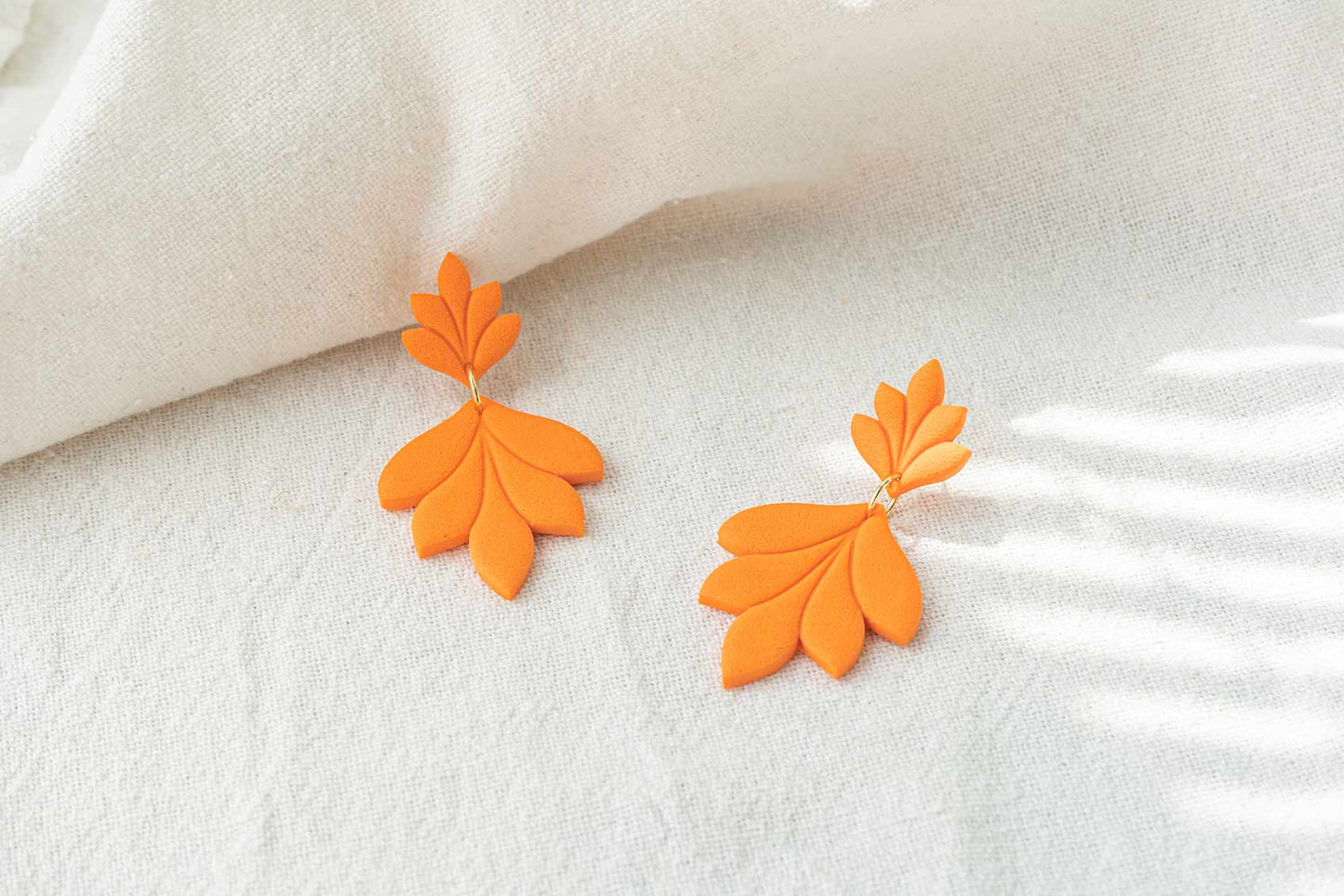 Pendientes naranja mandarina