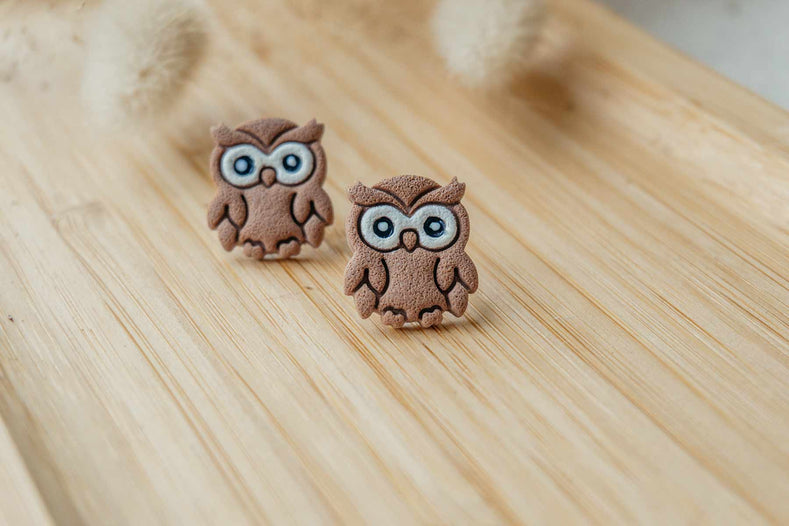 Pendientes BÚHO DEL BOSQUE | Colección BOSQUE ENCANTADO 🍄✨