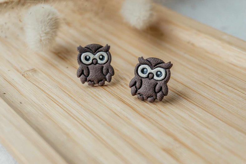 Pendientes BÚHO DEL BOSQUE | Colección BOSQUE ENCANTADO 🍄✨