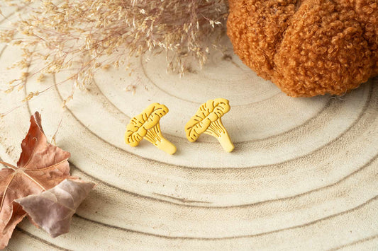 Pendientes CHANTARELLA (SETAS) | Colección BOSQUE ENCANTADO 🍂✨