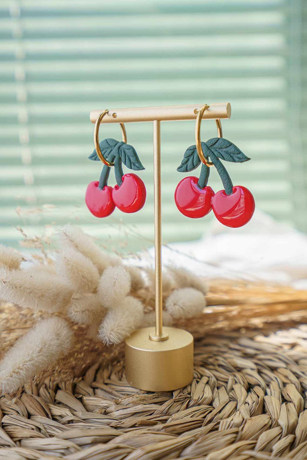 Pendientes cerezas