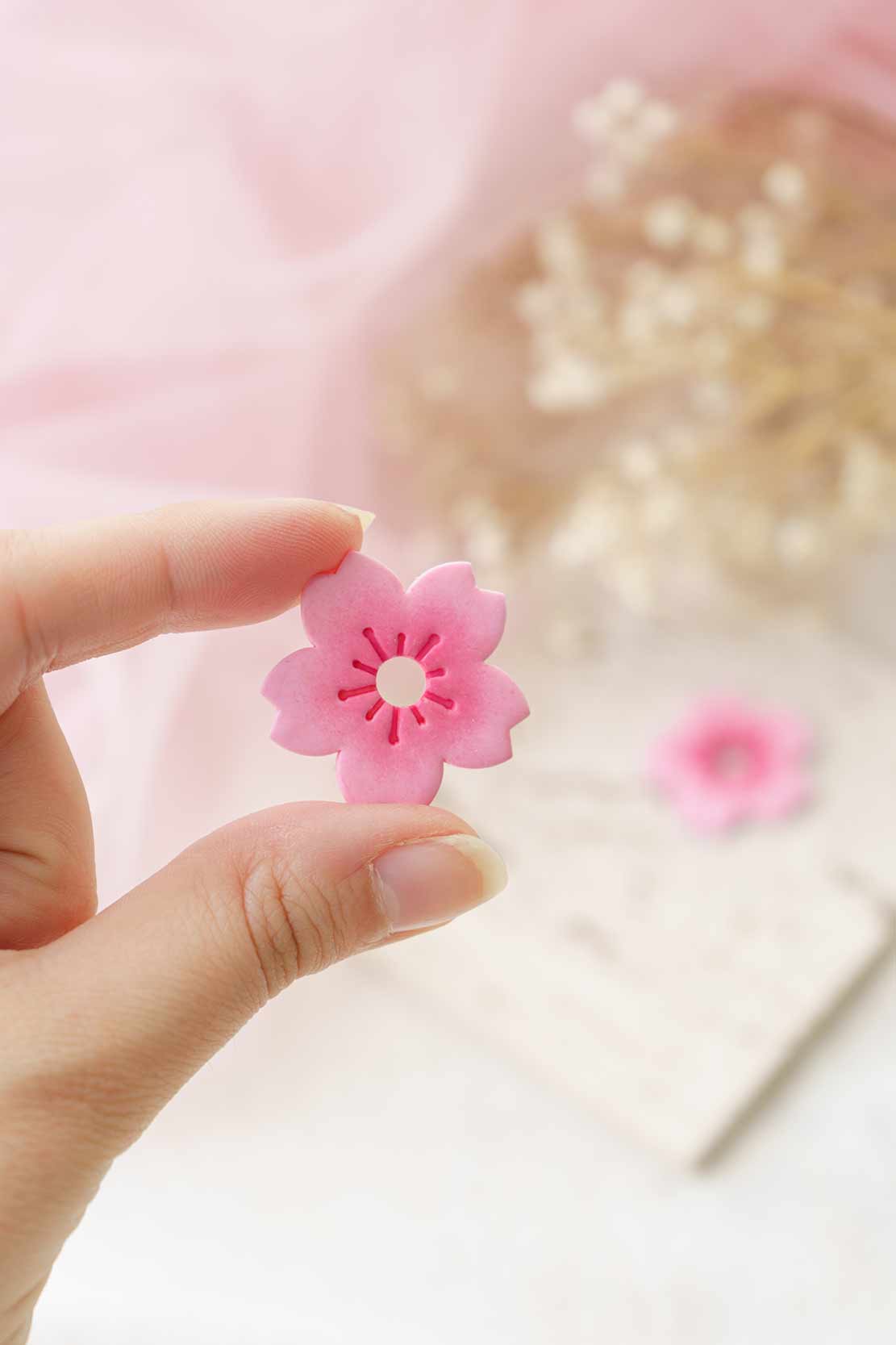 Charm flor de cerezo rosa