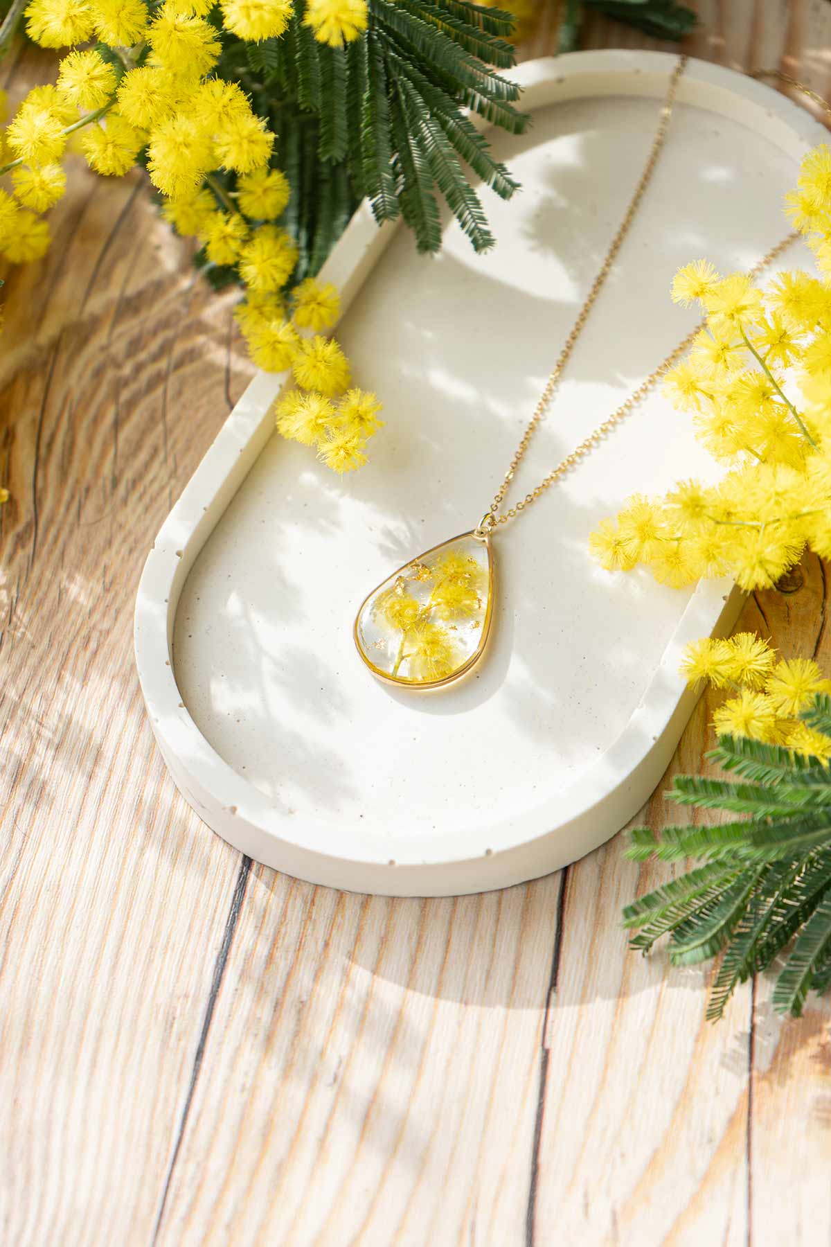 Collar de Mimosas "SUSURROS" | Colección MIMOSAS DE GALICIA