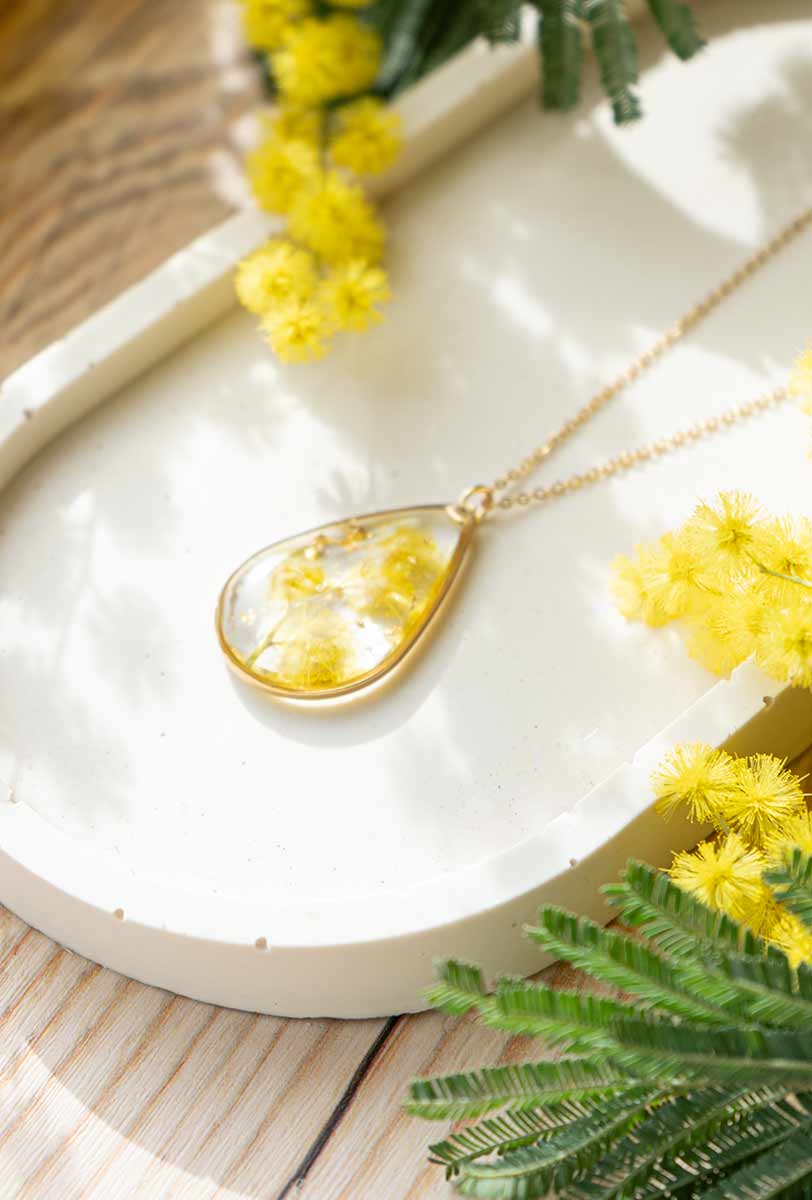 Collar de Mimosas "SUSURROS" | Colección MIMOSAS DE GALICIA