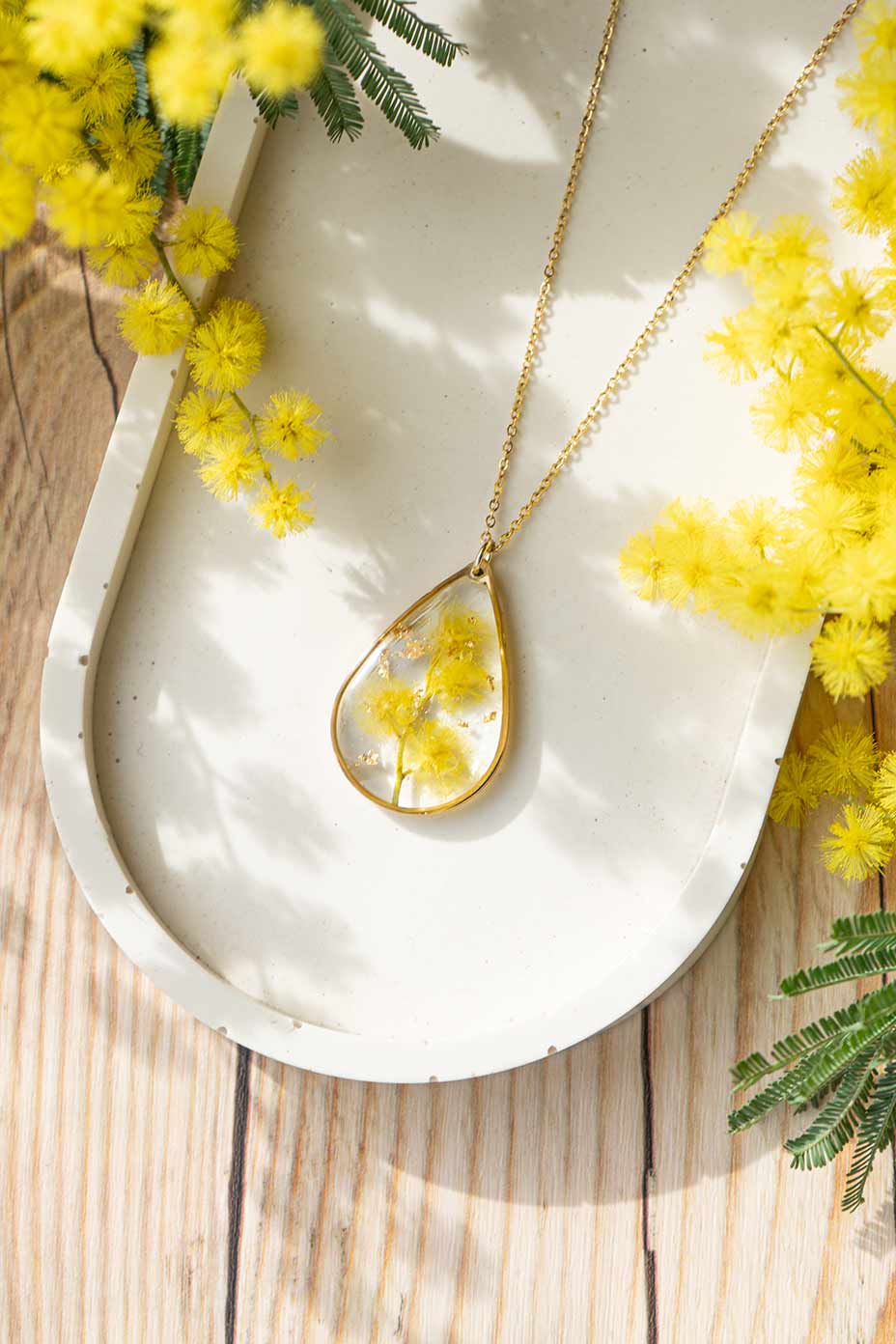 Collar de Mimosas "SUSURROS" | Colección MIMOSAS DE GALICIA