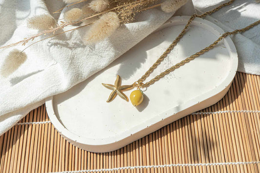 Collar limón & estrella de mar