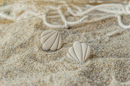 Pendientes concha DE VIEIRA COLOR NUDE