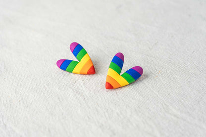 Pride hearts earrings