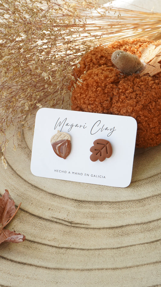 Pendientes MINI BELLOTAS | Colección BOSQUE ENCANTADO 🍂✨
