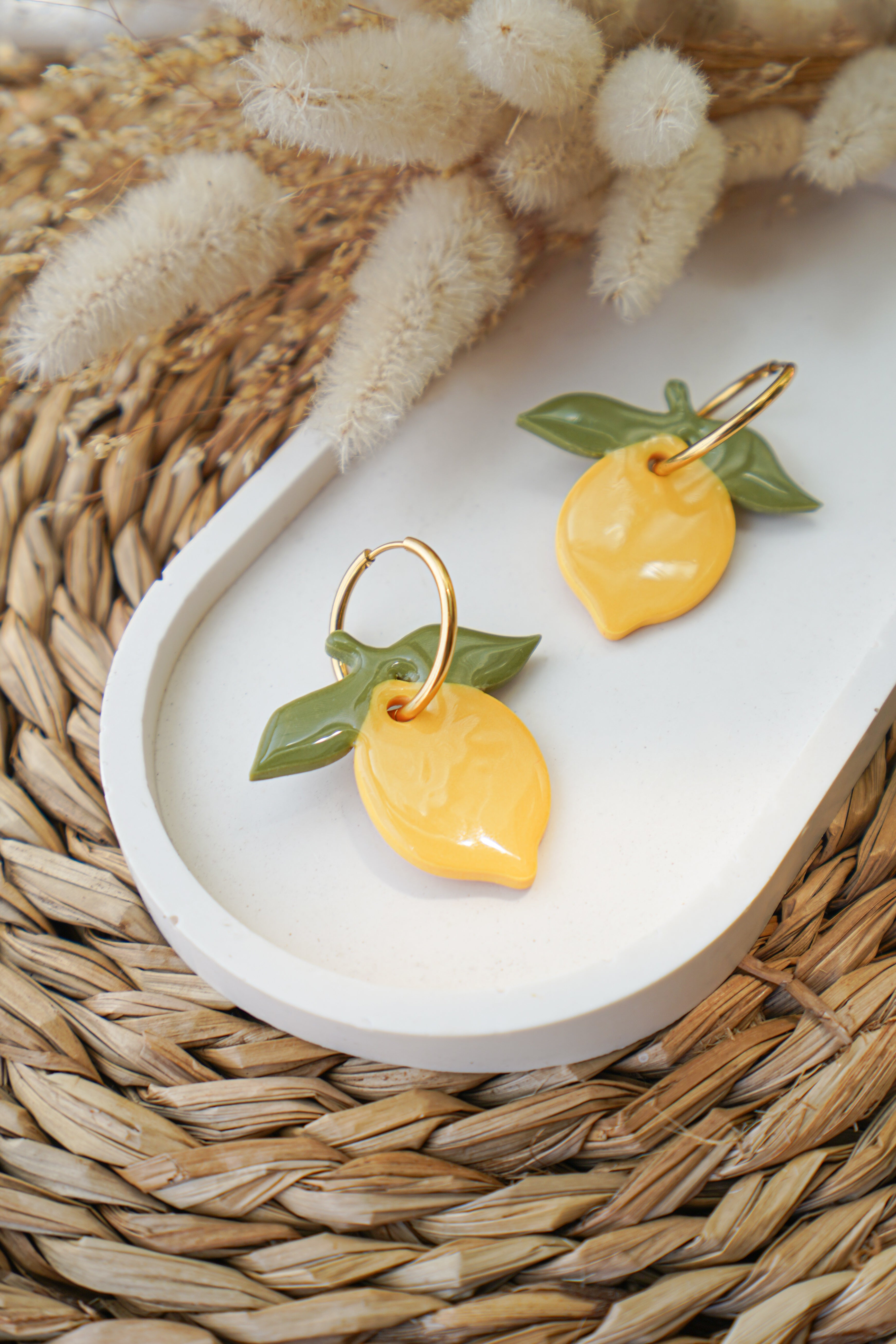 Pendientes limones