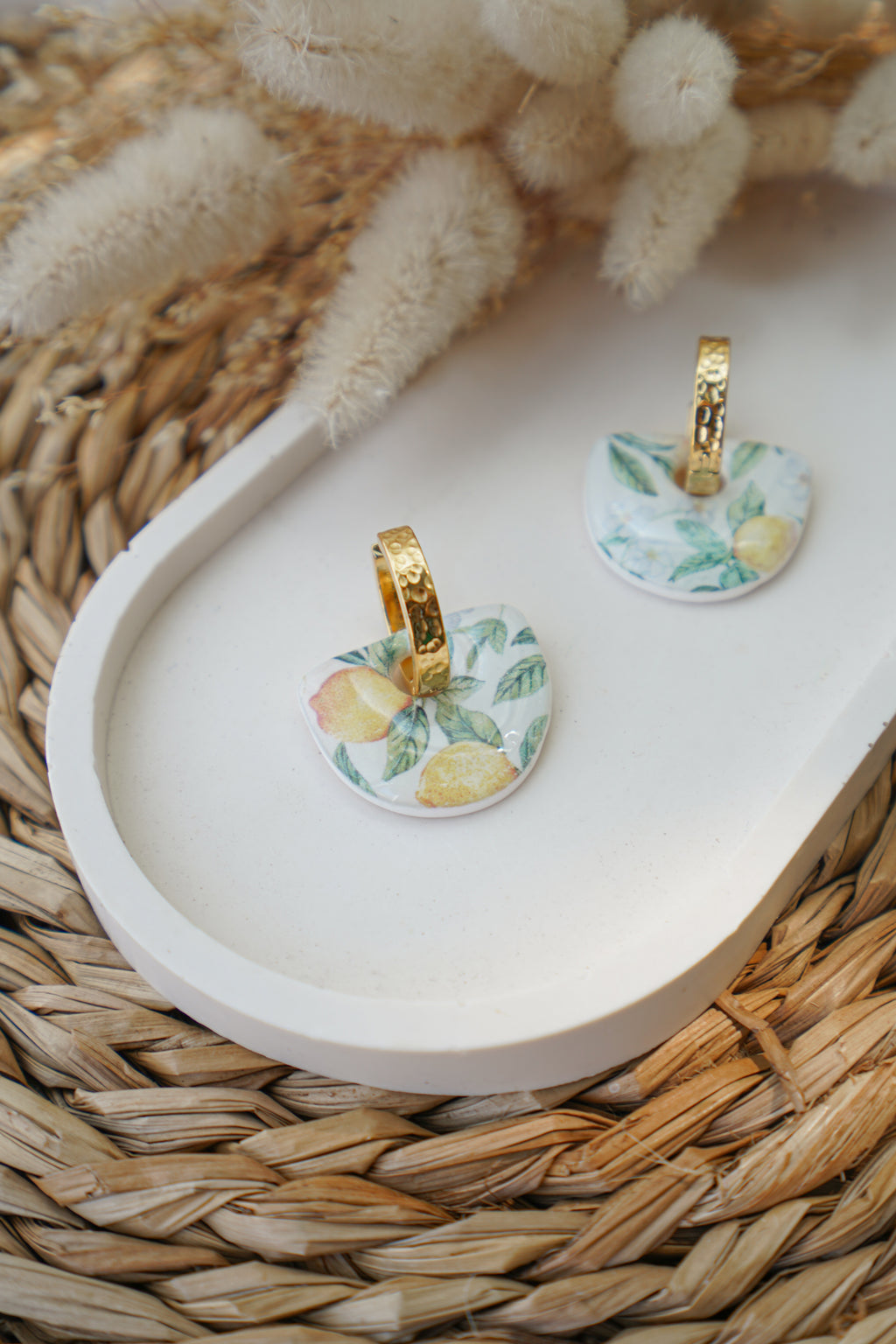 Pendientes Estampado de limones