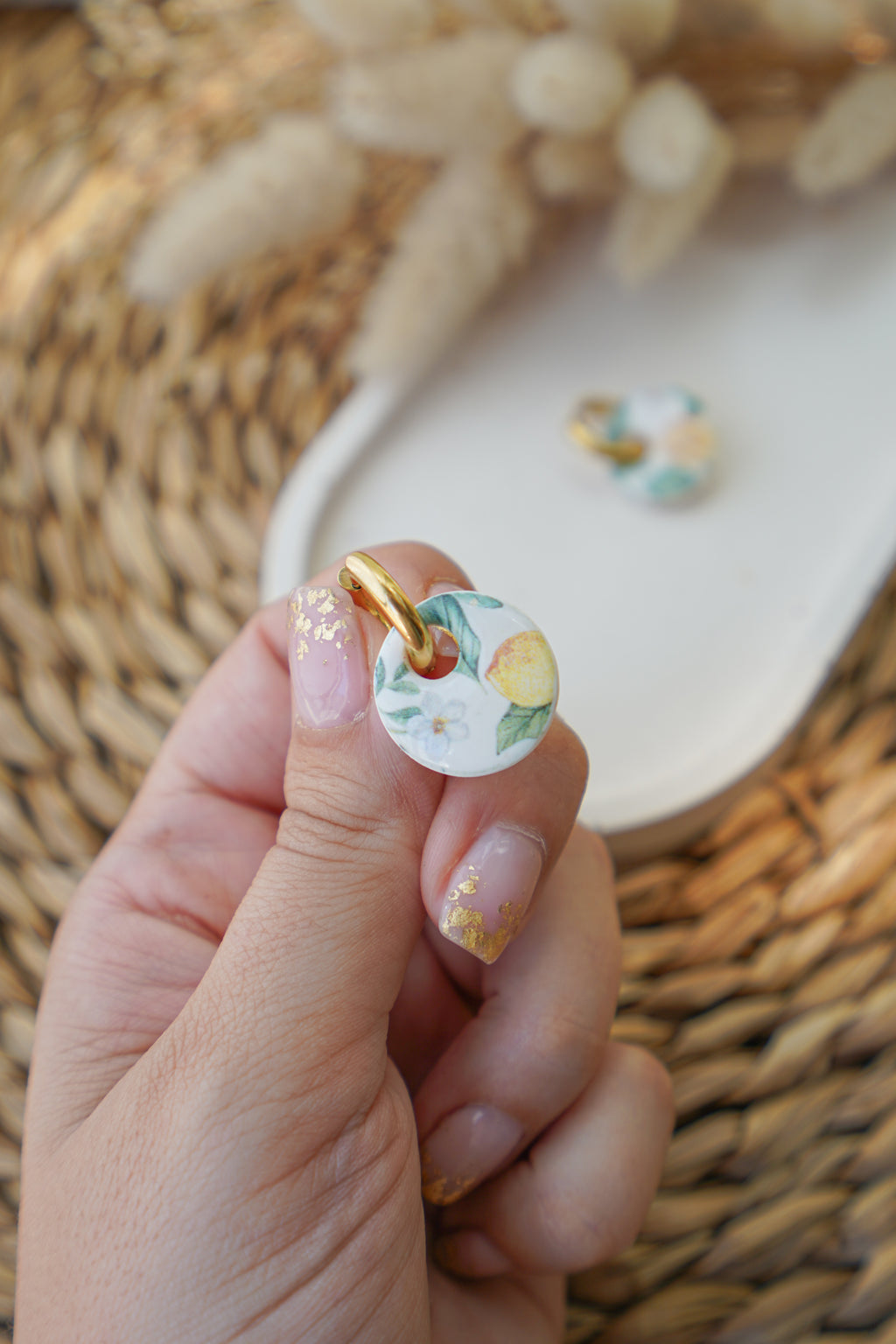 Charm BALI (estampado limones)
