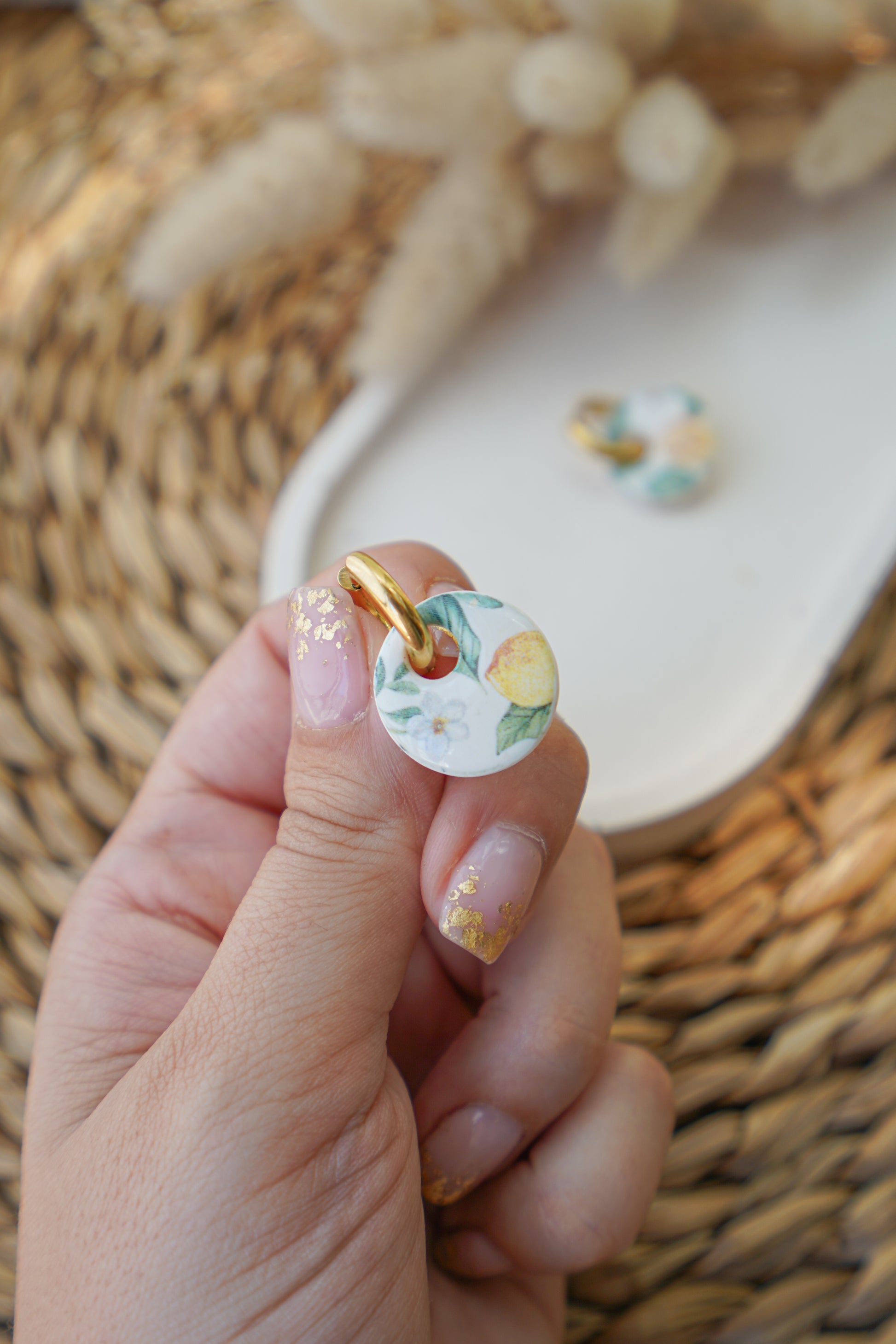 Charm BALI (estampado limones)