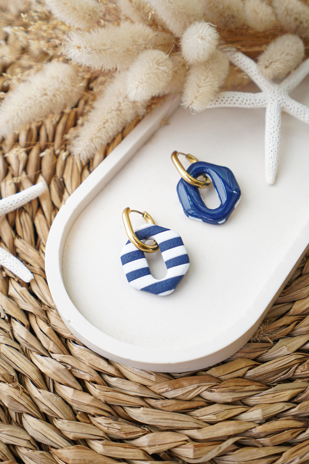 Pendientes rayas marineras