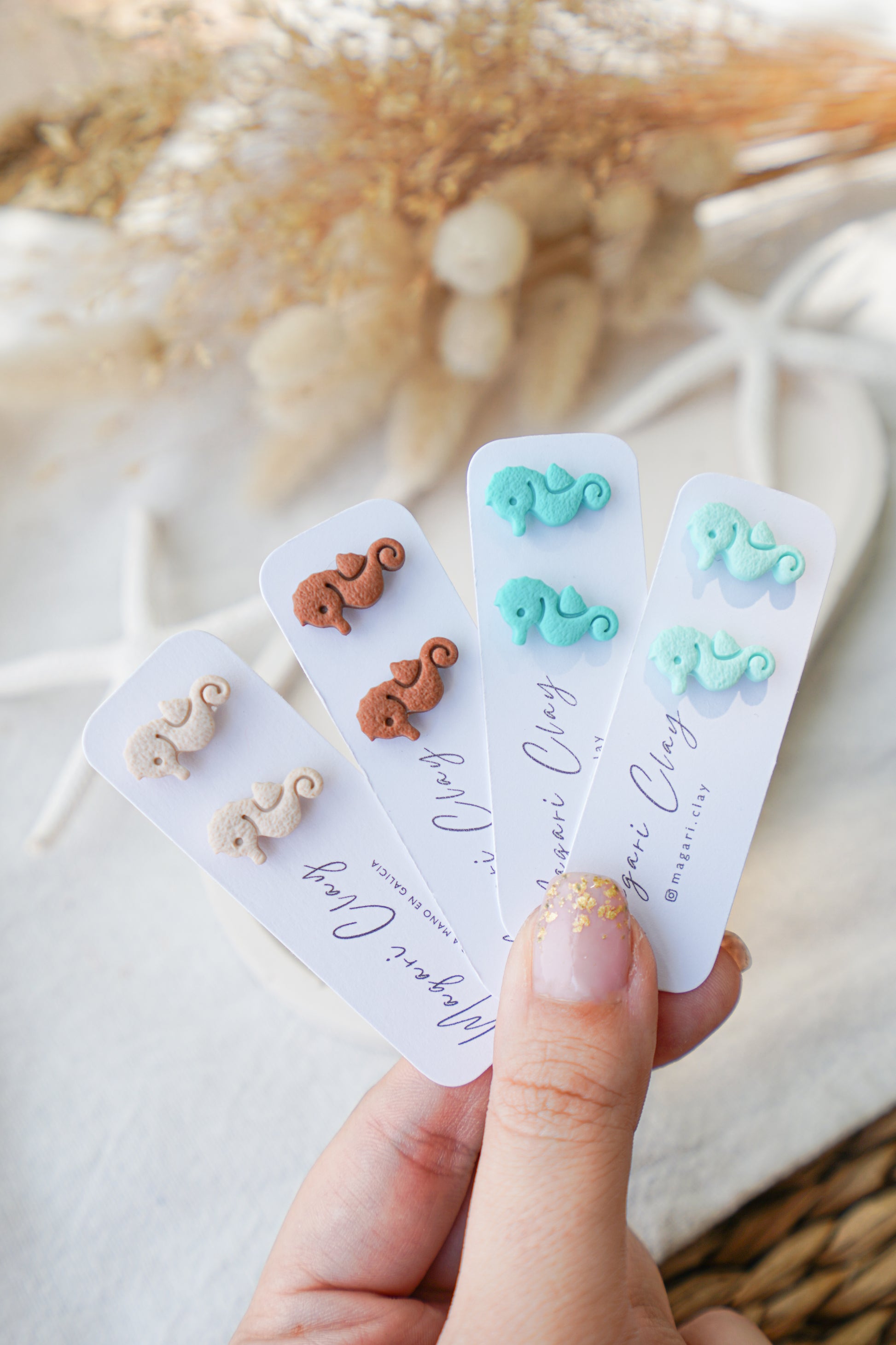 Pendientes "Mini Caballito de Mar" | Colección CLÁSICOS DE VERANO
