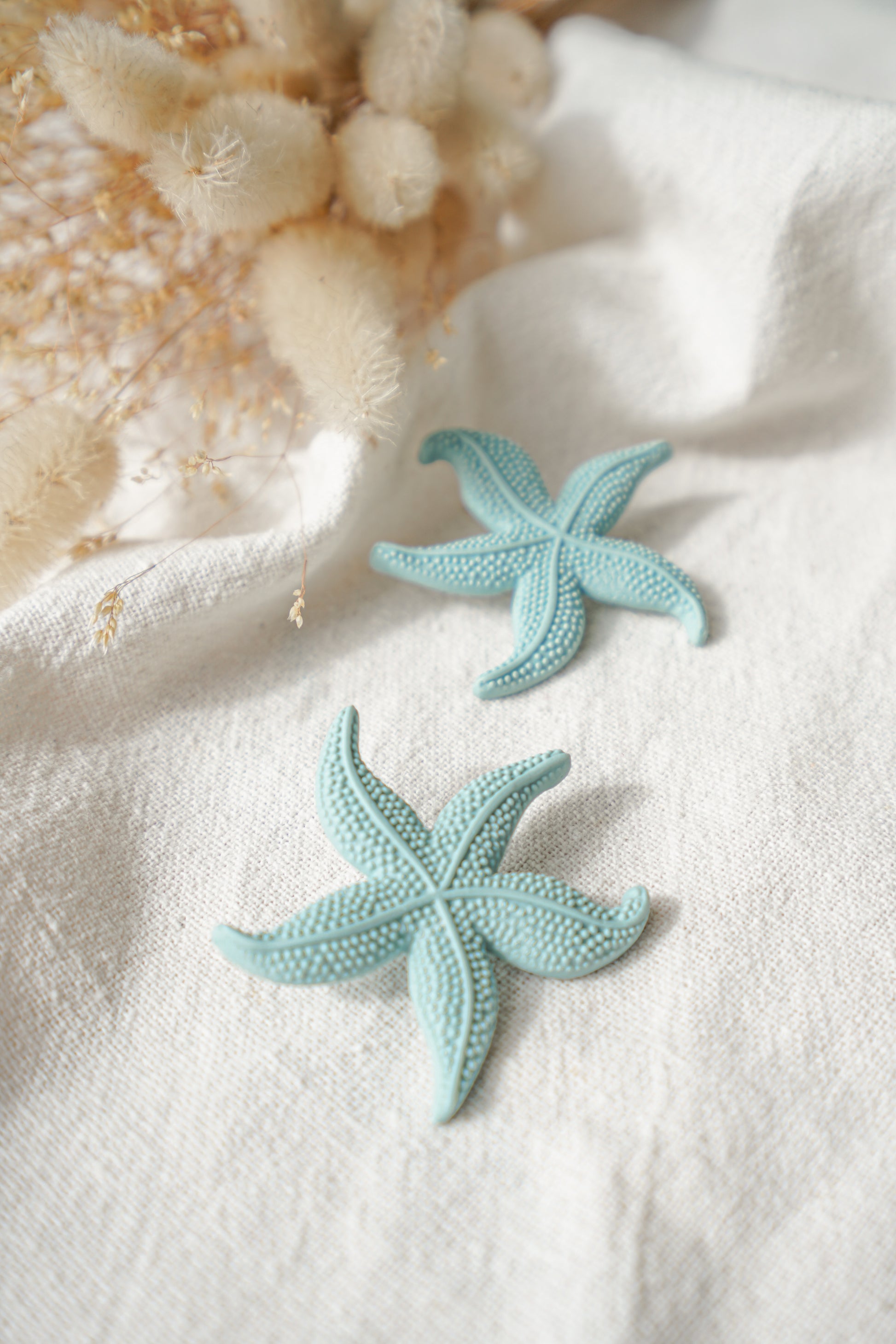 Pendientes Estrellas de Mar Azul