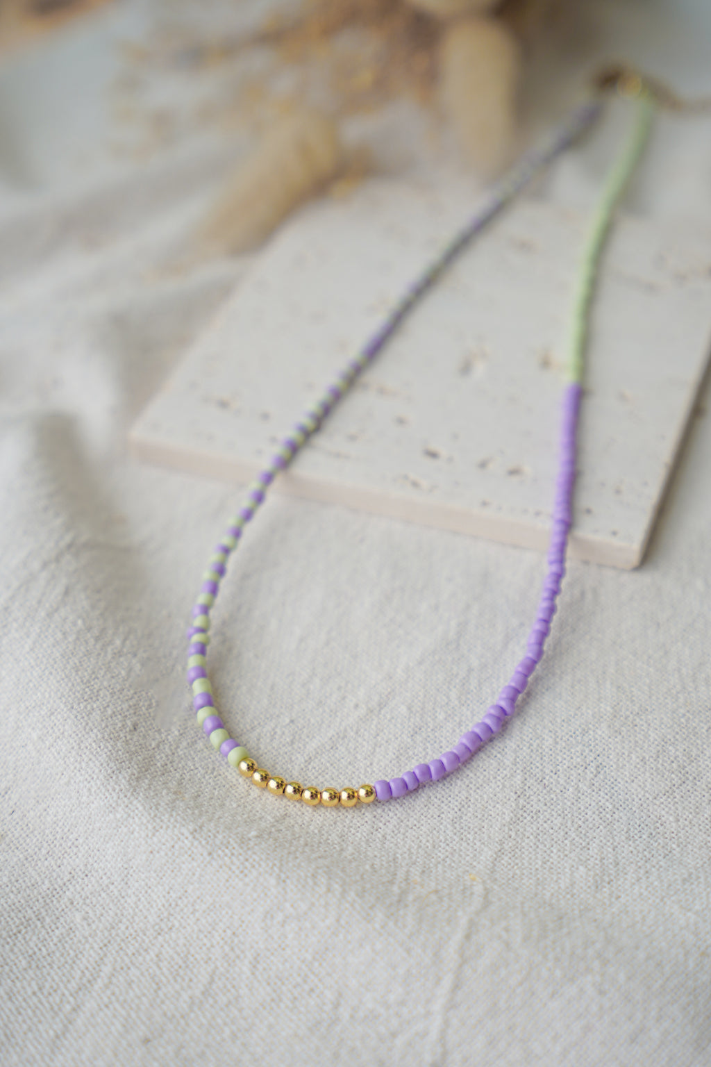 Collar EOS (violeta & verde agua)
