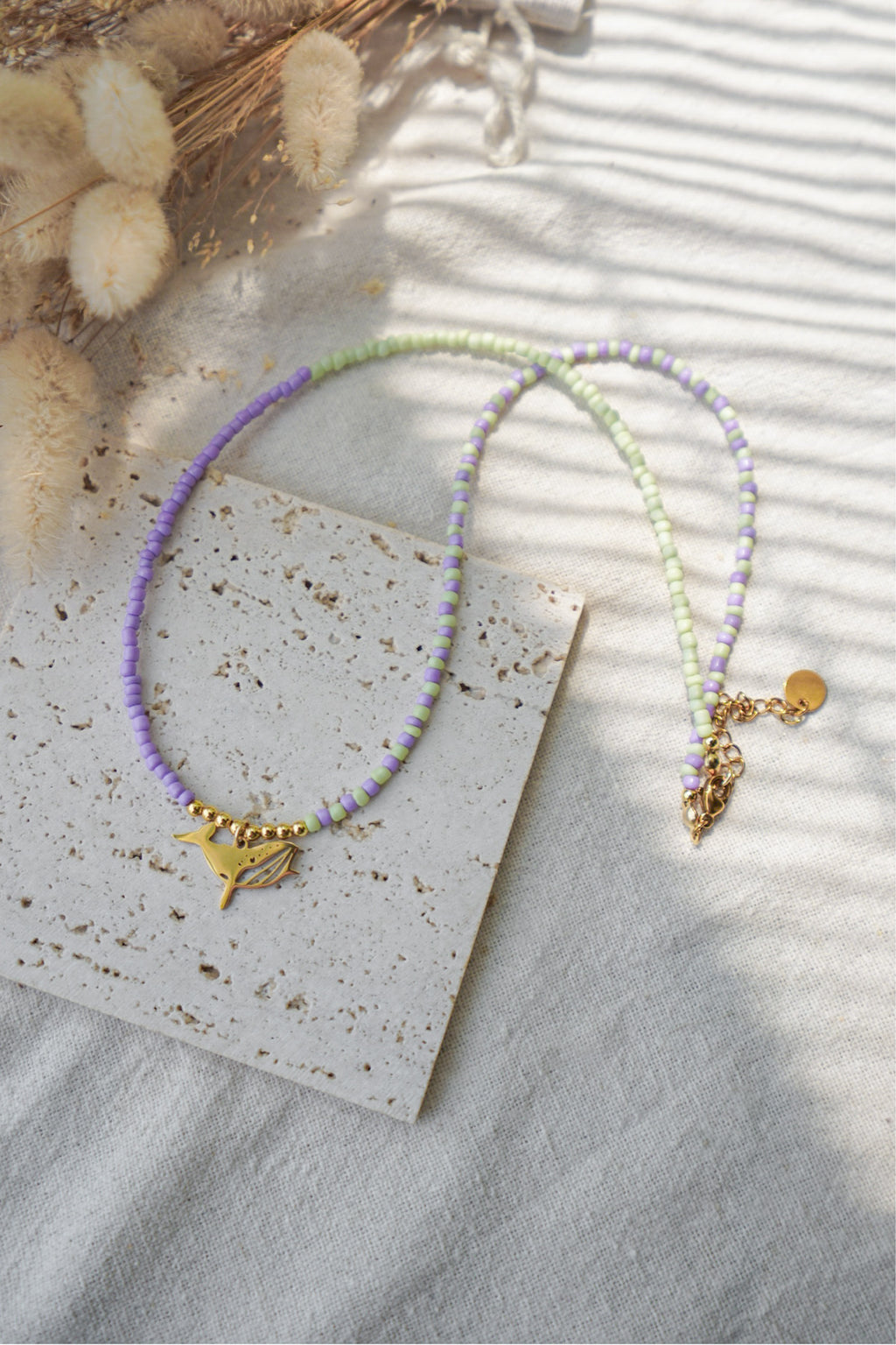 Collar EOS (violeta & verde agua)