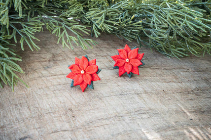 Pendientes POINSETTIA (FLOR DE PASCUA) | Colección DULCE NAVIDAD