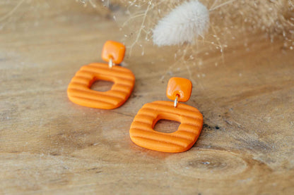 Pendientes HIPÓLITA (color naranja mandarina)