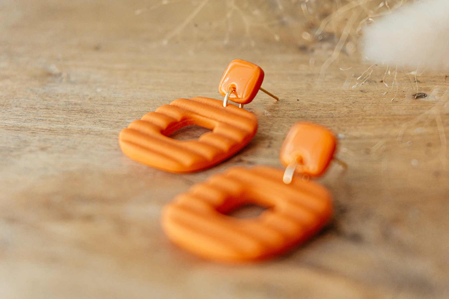 Pendientes HIPÓLITA (color naranja mandarina)