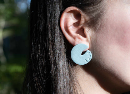 Pendientes CANTIGAS (auga mariña) | Colección LETRAS GALEGAS