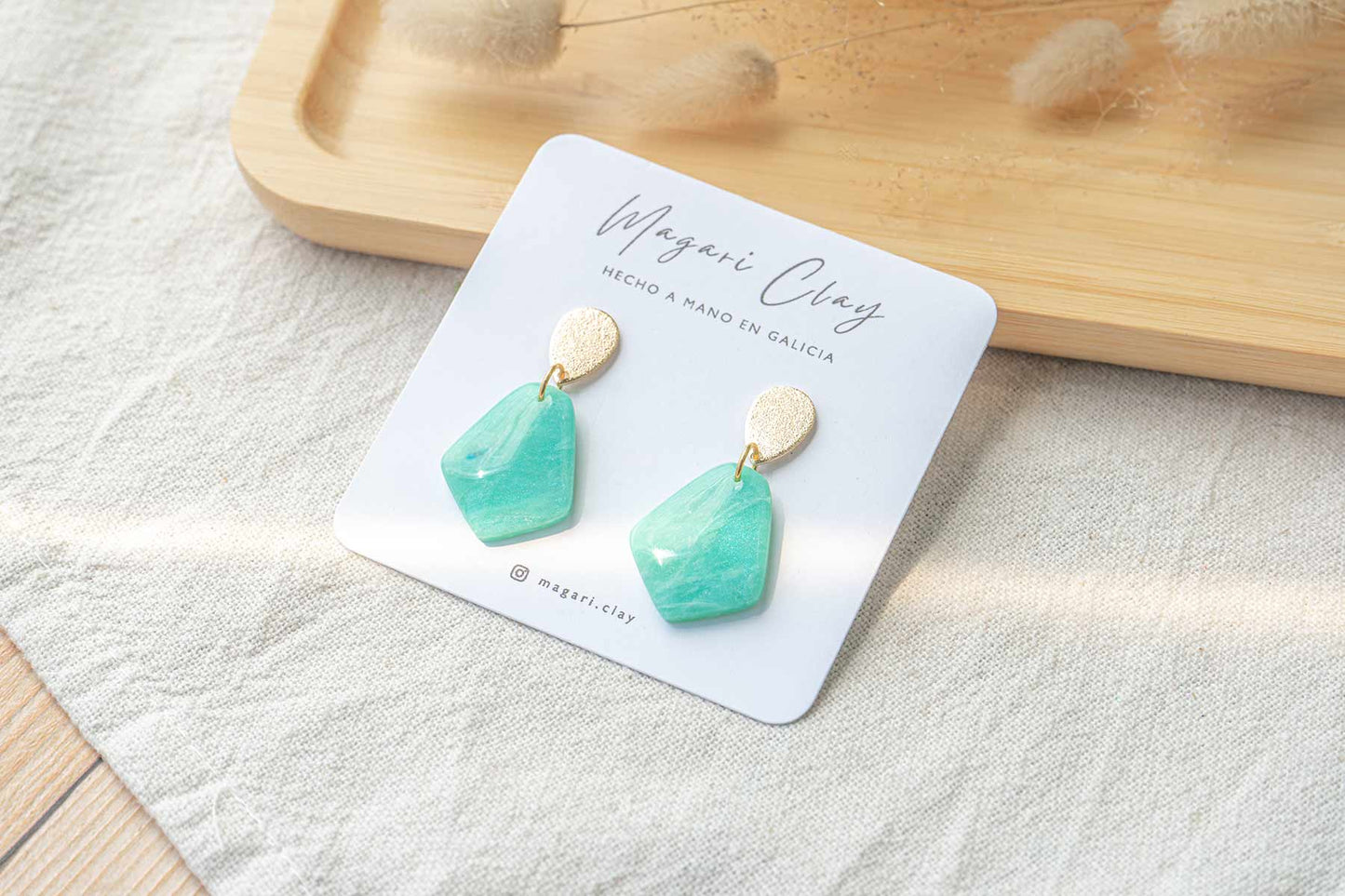 Pendientes AGUAMARINA | Colección MINERAL