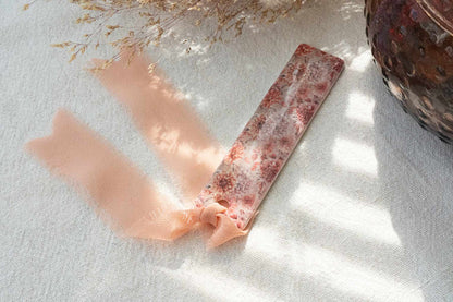 Marcapáginas flores hecho a mano