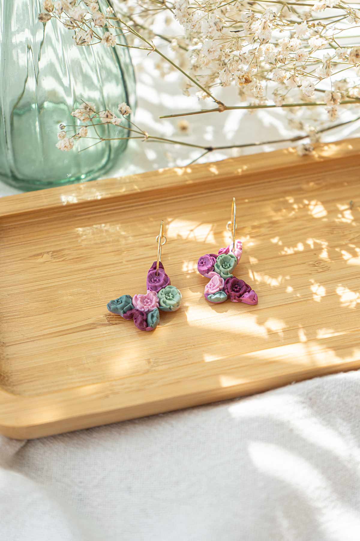 Pendientes mariposas de primavera 