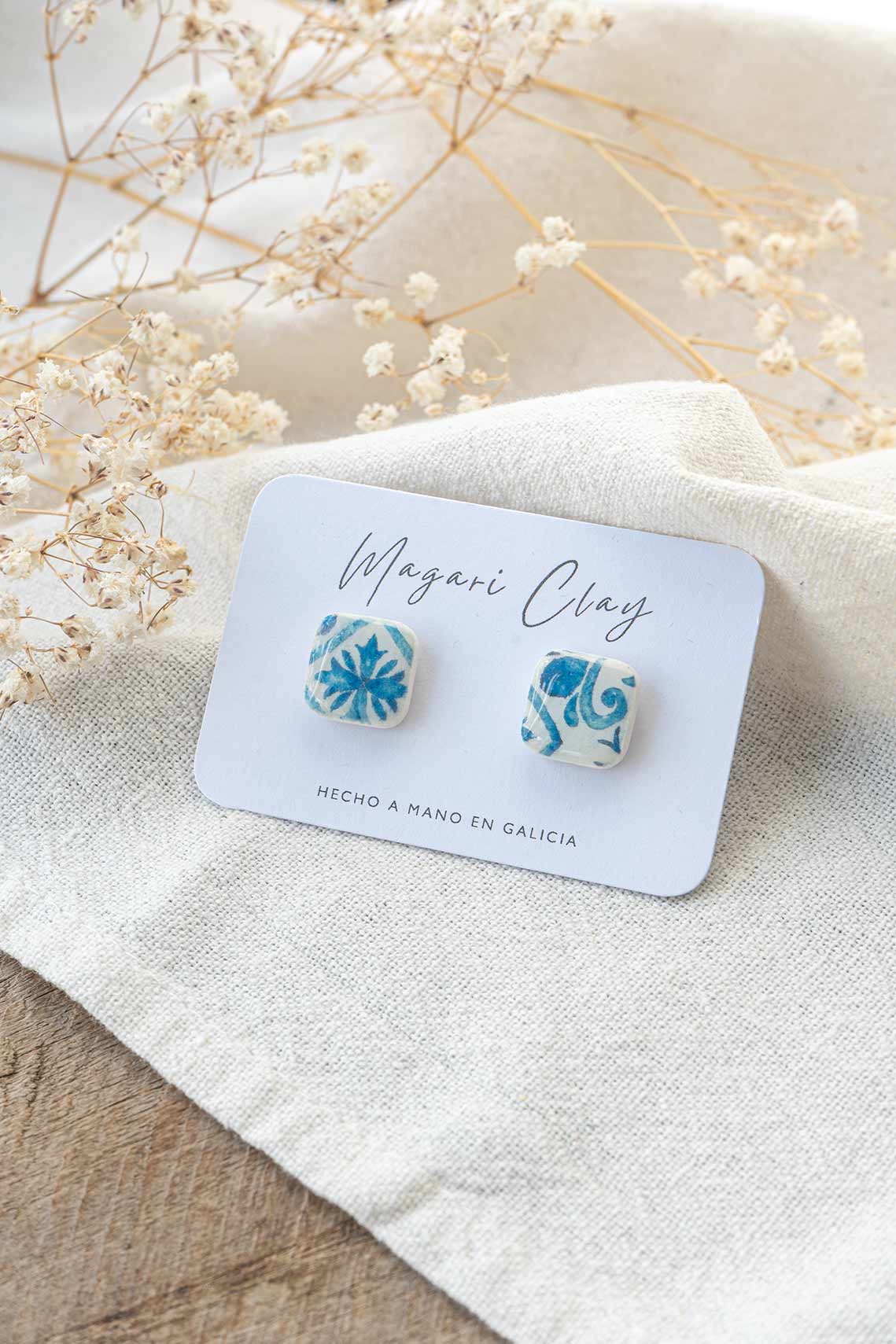 Pendientes "Mini Azulejo" | Colección PORTUGAL