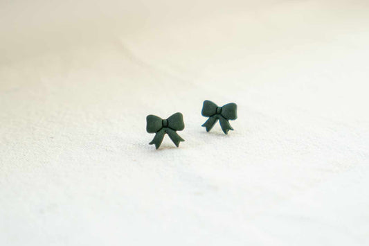 Pendientes Lazos Verde Abeto