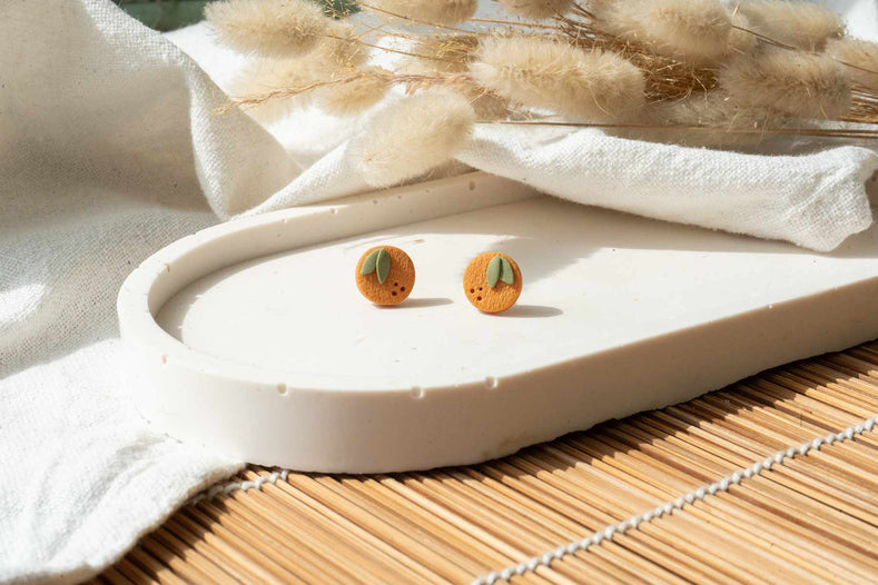 Pendientes mini naranjas
