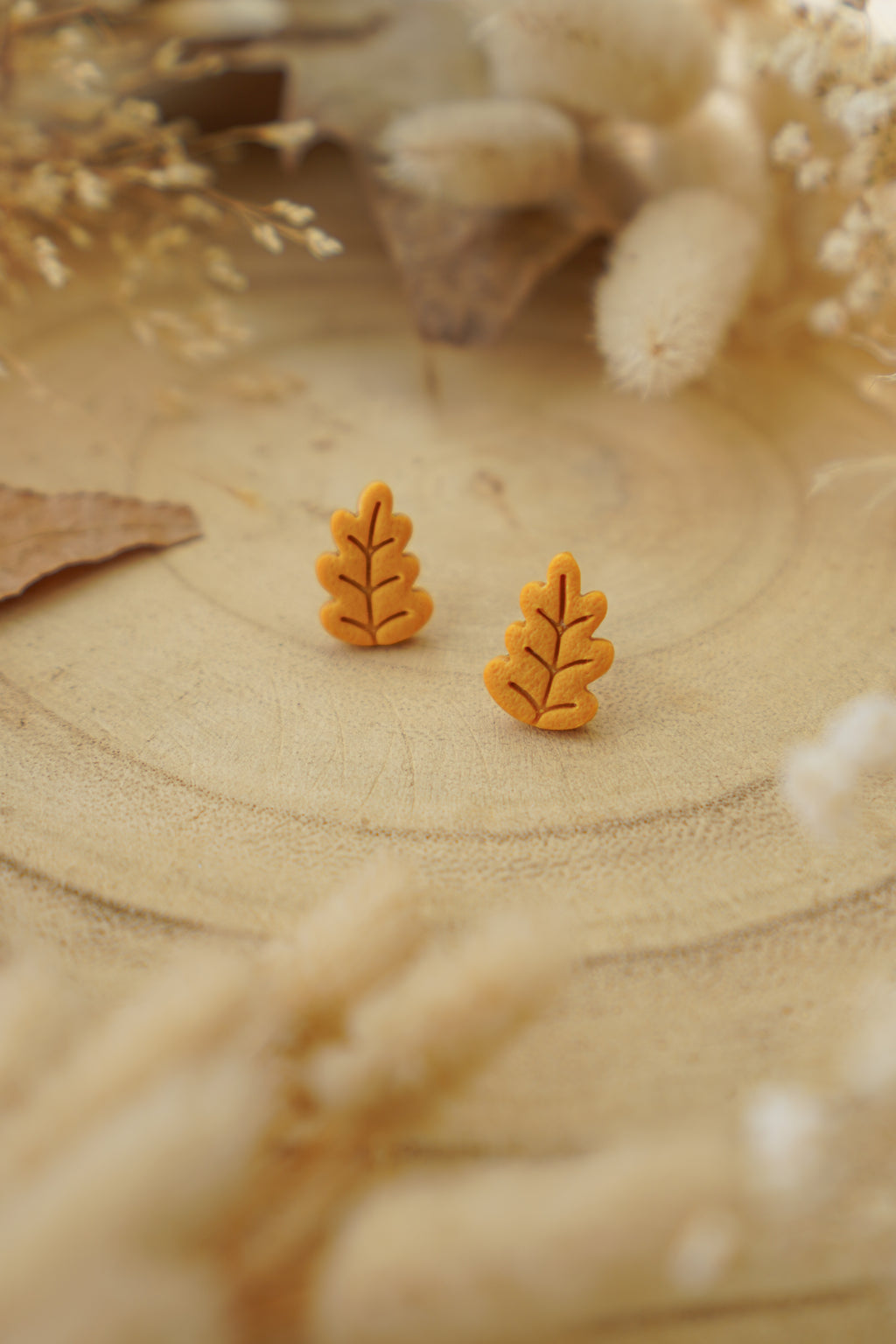 Pendientes MINI HOJA DE ROBLE | Colección Bosque Encantado