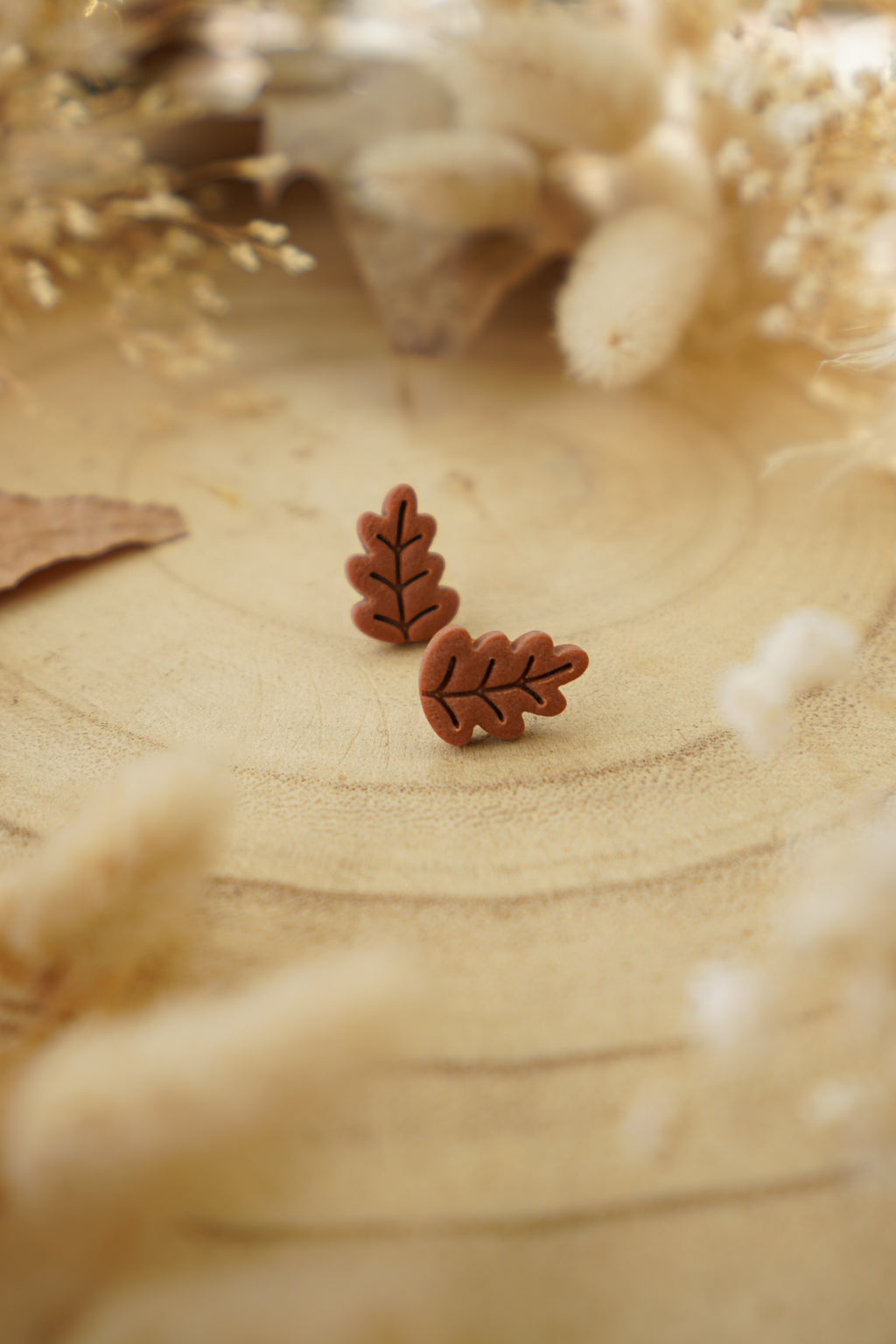 Pendientes MINI HOJA DE ROBLE | Colección Bosque Encantado