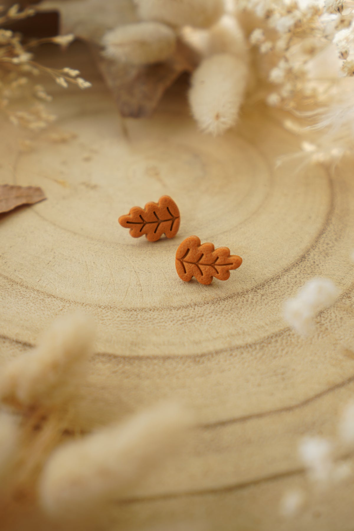 Pendientes MINI HOJA DE ROBLE | Colección Bosque Encantado