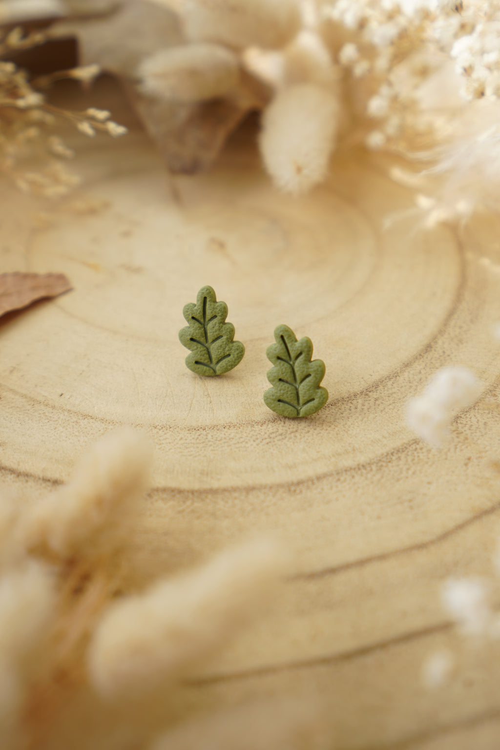 Pendientes MINI HOJA DE ROBLE | Colección Bosque Encantado