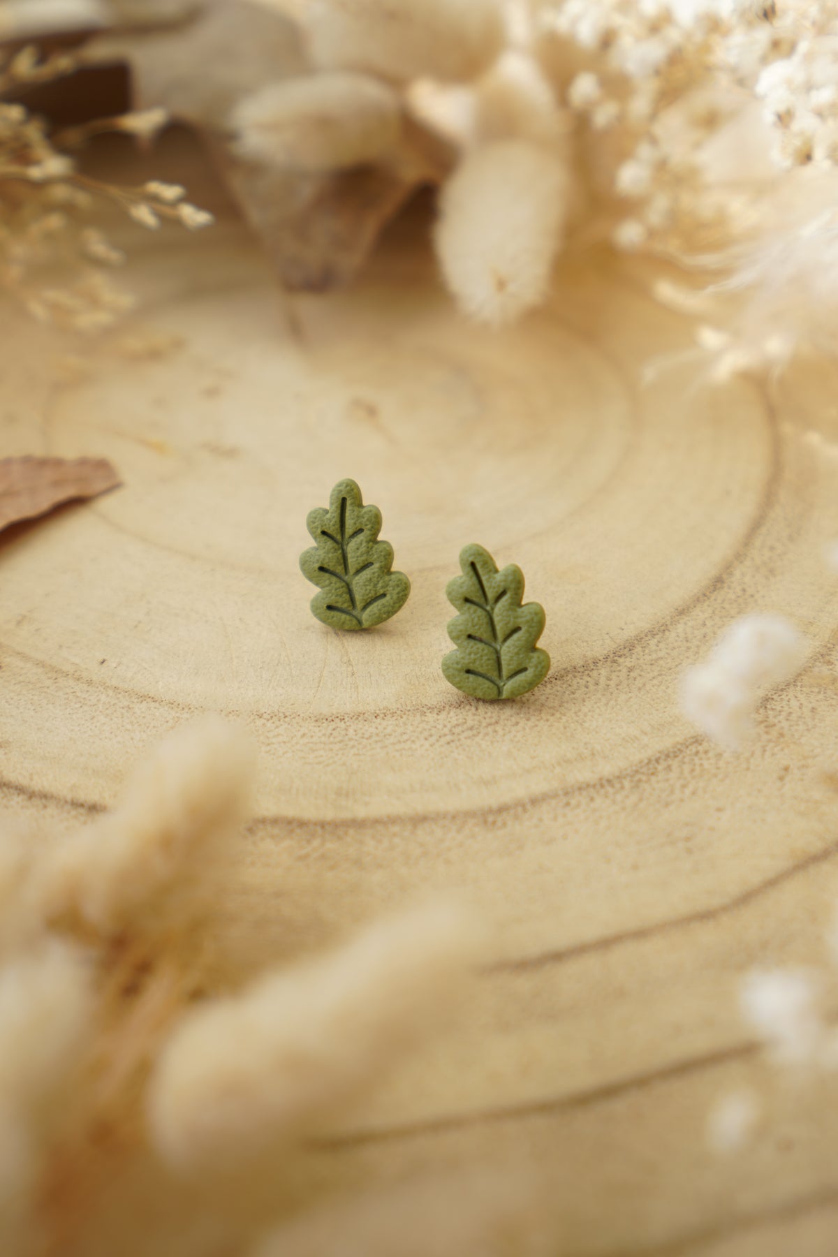 Pendientes MINI HOJA DE ROBLE | Colección Bosque Encantado